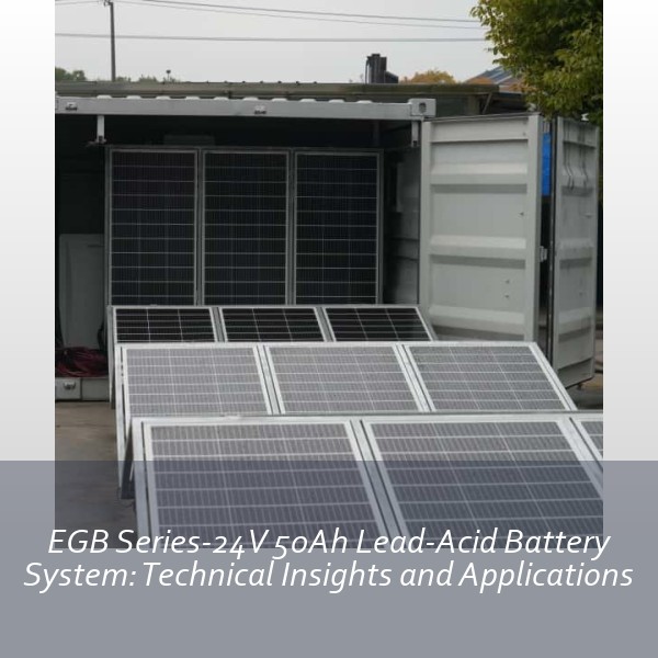 EGB Series-24V 50Ah Lead-Acid Battery System: Technical Insights and Applications